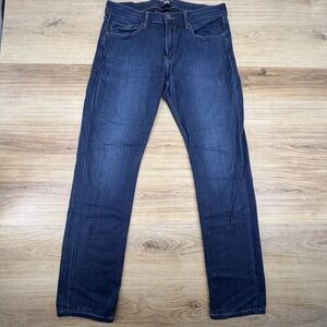 PAIGE Stretch Dark Wash FEDERAL Straight Leg Denim Jeans Men's 32 X 32‎